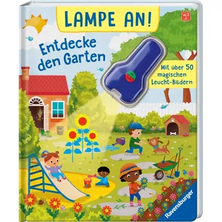 Ravensburger Lampe an! Entdecke den Garten: Mit über 50 magischen Leucht-Bildern