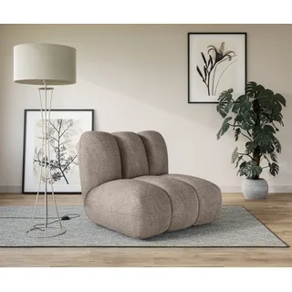 LeGer Home by Lena Gercke Sessel Priya Polyester 102,5 x 83 x 106,5 cm Braun