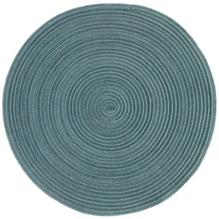 PICHLER Platzset Tischset rund 12er Set Samba Kreis 038 eukalyptus, (Spar-Set, 12-St., 12 Platzdecken), Platzset Tischset Esszimmer Küche grün