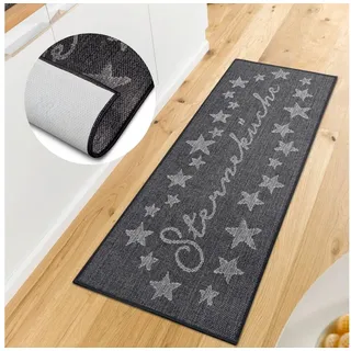 HANSE Home Küchenläufer Sterneküche, rechteckig, Höhe: 5 mm, Läufer, Rutschfest, Küchenteppich, Küche, Teppich, Pflegeleicht, Flur schwarz