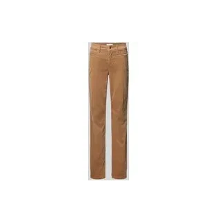 Flared Cordhose mit 5-Pocket-Design Modell 'PARIS', Camel, 32