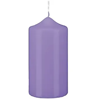 Stumpenkerzen Stumpen Kerzen Lavendel Lila 6 x Ø 4 cm, 12 Stück getauchte Spitzkopf in RAL Qualität