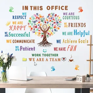 wondever Wandtattoo Sprüch Büro Motivation Wandsticker Zitate Inspirierende