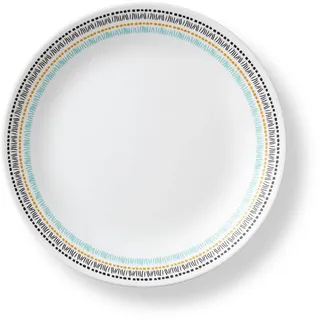 CORELLE Speiseteller klein Paloma, 21 cm, Vitrelle-Glas, 3-lagig gehärtet | Frühstücksteller, weiß, aus 80% Recyclingglas, bruch- und splitterfest, mikrowellengeeignet, backofenfest bis 175°C