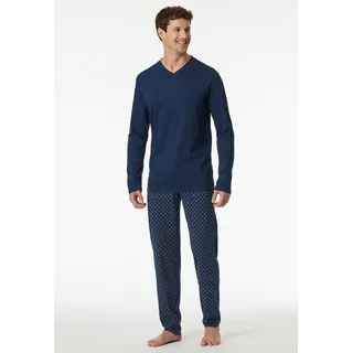 SCHIESSER Pyjama Casual Essentials Blau L (52)