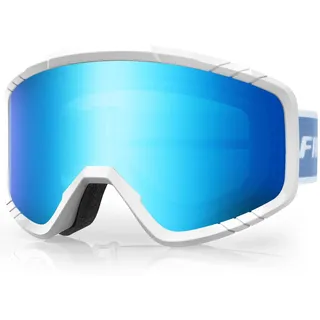 Findway Skibrille, Snowboard Brille für Brillenträger Herren Damen Erwachsene Jugendliche, OTG, UV-Schutz Kompatibler Helm, Anti Fog Erwachsene Ski Goggles für Skifahren/Skaten/Schneemobil