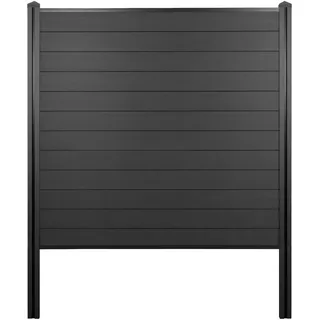 MCW Windschutz Savoie 195 cm Anthrazit WPC