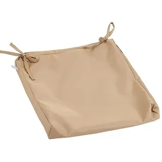 JORTUIO Wasserdicht Sitzkissenbezug Outdoor Stuhlkissen Sofa Sitzbezug 45x45/50x50/60x60CM,Abnehmbar mit reißverschluss Kissenbezüge, für Haus und Garten - Indoor/Outdoor(Khaki,50x50x8 cm)