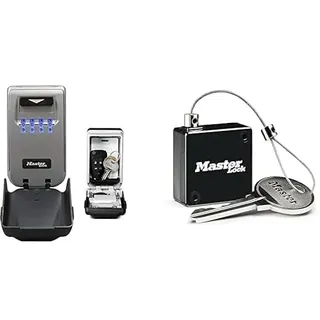 Master Lock Schlüsseltresor (5425EURD) 12,6 x 7,2 x 12,6 cm Grau/Schwarz