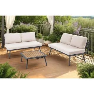 Riess-Ambiente MOBILE MODULAR Lounge Sitzgruppe anthrazit hellgrau
