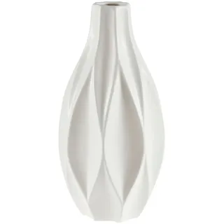 Boltze Dekovase Weiß 30 cm