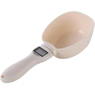 IMIKEYA Messlöffel Schaufel Löffel Mit Digitaler Waage Kugeln Mehl Gewicht Lebensmittelwaage Löffel Digitale Waage Elektrische Waage Metall Trockenfrüchte Weiß Mini 800gr Abs