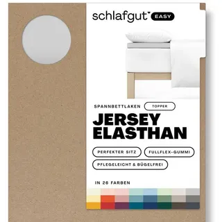 Adam Matheis Spannbettlaken Adam Matheis Topperbezug EASY Jersey BL 200x200 cm grau grau