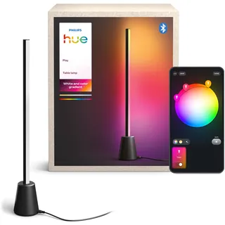 Philips Hue Play Tischleuchte, RGBWWIC LED, 60cm, Mehrfarbige Farbverläufe, Smart Lighting, Alexa, Google Home, Apple Home, TV-Synchronisation erfordert Hue Bridge und Sync Box (separat erhältlich)