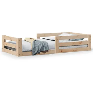 vidaXL Massivholzbett ohne Matratze 100x200 cm Kiefernholz