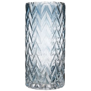 BUTLERS Dekovase BEVERLY Vase Höhe 25 cm blau