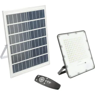 Gtv Solar-LED-Strahler 200 W IP65 2000lm inkl. Solarpanel Schwarz
