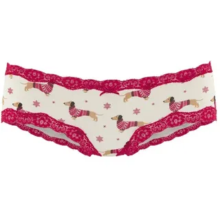 LASCANA Hipster 2 St. Beige/Rot 48/50