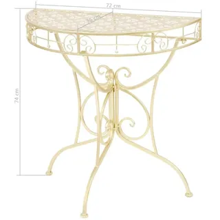 vidaXL Beistelltisch 72 x 36 x 74 cm Gold