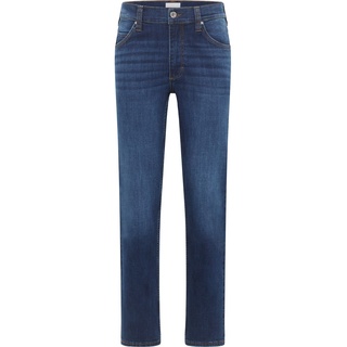 Mustang Tramper Straight Jeans in mittelblauer Used-Waschung-W33 / L34