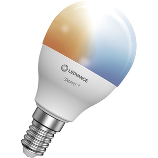 LEDVANCE Smarte LED-Lampe mit Bluetooth Mesh Technologie, Sockel E14, Dimmbar, Lichtfarbe änderbar(2700-6500K), ersetzt Glühlampen mit 40W, steuerbar mit Alexa und Google, BT Mini Bulb, 1er-Pack