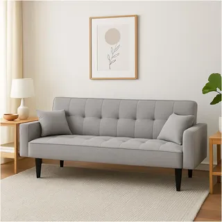 Hti-Living Schlafsofa 3-Sitzer Grau