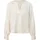 aus Satin mit tiefem V-Ausschnitt Beige 44