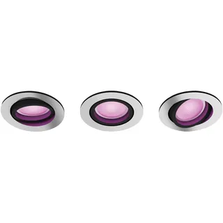 Philips Centura 3er Pack rund Aluminium