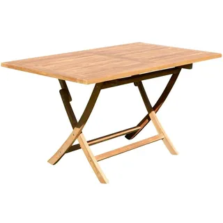 ASS Altenburger ECHT TEAK Klapptisch 140 x 80 x 77 cm Braun