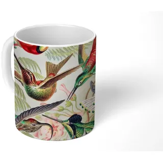 MuchoWow Tasse Kolibri - Vintage - Ernst Haeckel - Vogel - Kunst - Natur, 1-tlg., Keramik, Kaffeetassen, Teetasse, Becher, Kaffeebecher, Geschenk bunt