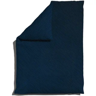 Schlafgut Woven Fade Bettwäsche Bettbezug einzeln 155x220 cm | blue-deep-black - blau