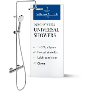 Villeroy & Boch Universal Showers Duschsystem mit Thermostat Chrom TVS10900200061