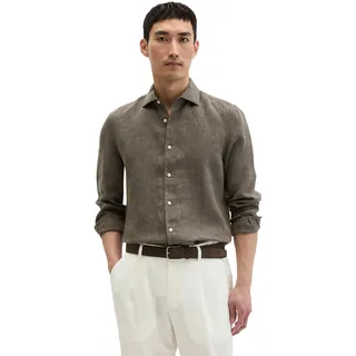 Marc O'Polo Langarmhemd Schwarz Nickle XL