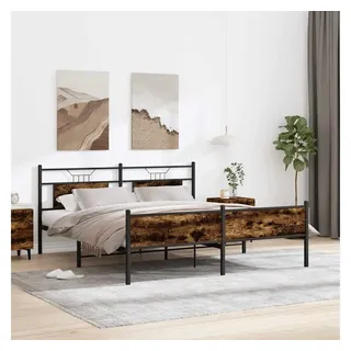 vidaXL Metallbett 160 x 200 cm Brown