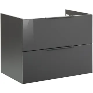 Fackelmann Waschbeckenunterschrank Luna 80 x 60,5 x 49 cm Anthrazit