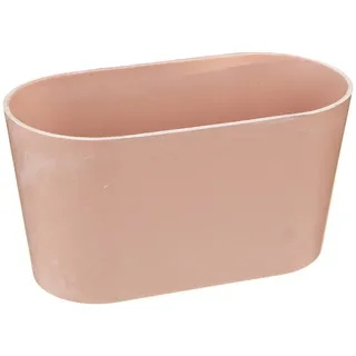 Florists Products Blumentopf Pflanzschale Deko oval Kunststoff Rosa 20×10×11cm 3St rosa