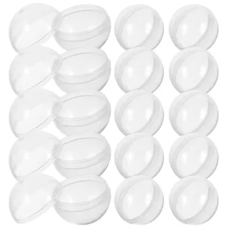 100 Stück Plastikkugeln zum Befüllen von Weihnachtskugeln, transparente Acryl-Bastelkugeln, Plastik-Lottokugel zum Krallen, Kaugummiautomaten-Eier, Spielzeug für die Gaming-Party, 2,8 cm