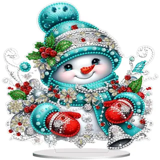 Generish Diamond Painting Tischdeko Weihnachtsdeko, Weihnachten Tisch Deko, Weinachtsdekorationen Schneemann, Christmas Decorations, Winter Weihnachtsfeier