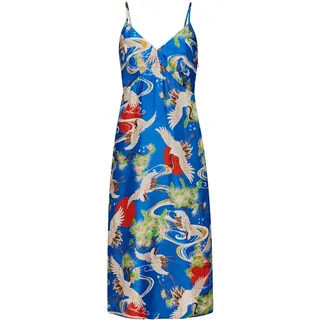Superdry Damen Trägerkleid in Midilänge Kranich Himmelblau 40 - M
