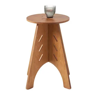 SoBuy Beistelltisch Braun Holz 50 x 55 cm