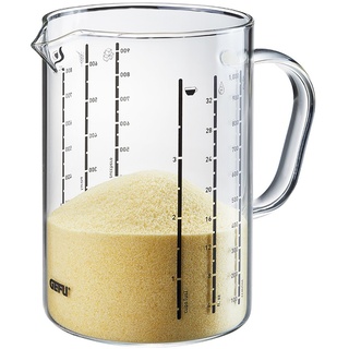 GEFU Messbecher METI 1,0 Liter aus Borosilikatglas