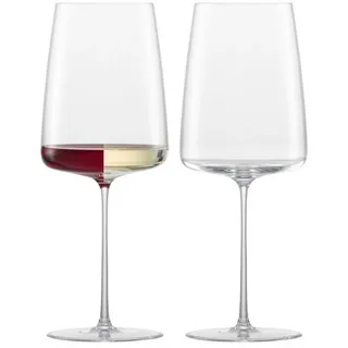 Zwiesel Glas Weinglas Simplify Weingläser 555 ml 2er Set, Glas weiß