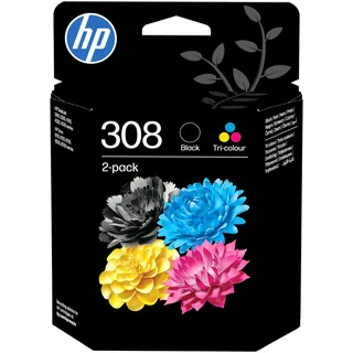 HP 308 schwarz + CMY