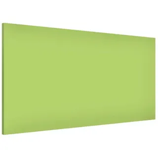 Bilderdepot24 Magnettafel Küche grün Colour Spring Green, (1-tlg., Magnetboard Pinnwand für die Wand - metallische Tafel für Magnete), Magnetwand groß mit Motiv Büro Memoboard magnetisch Hochformat grün 78 cm x 37 cm