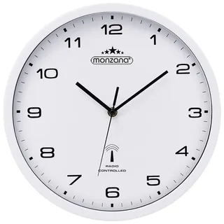 monzana Wanduhr 31,0 cm 31 Groß weiß