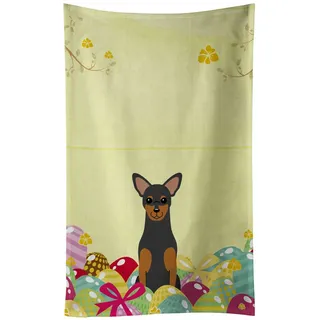 Caroline 's Treasures Ostern Eier Manchester Terrier Küche Handtuch, multicolor, 63,5 x 38,1 cm
