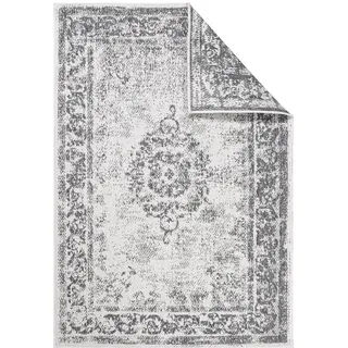 carpet city Outdoor-Teppich, Grau, Textil, Grafikmuster, Rechteckig, 200x290 cm, Oeko-Tex® Standard 100, beidseitig verwendbar, pflegeleicht, UV-beständig, Teppiche & Böden, Teppiche, Outdoorteppiche