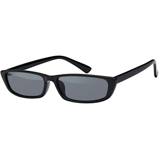 BEZLIT Eyewear Retrosonnenbrille Cat Eye Designer Damen Sonnenbrille (1-St) mit schwarz und braunen Linsen schwarz