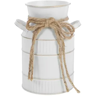 Toyvian Vintage Milchkanne Metallvase mit Griff Rustikale Kleine Eisen blumenvase im Landhausstil Tragbare Deko für Küche Garten und Wohnzimmer Kompakte Retro Pflanzendekoration