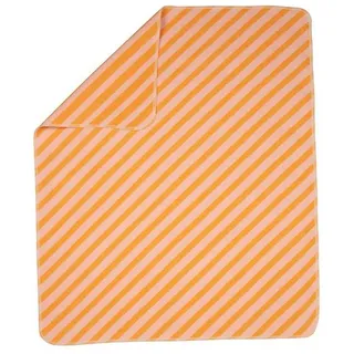 David Fussenegger Fussenegger Babydecke Diagonalstreifen hellorange